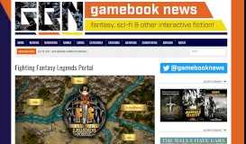 
							         Fighting Fantasy Legends Portal – Gamebook News								  
							    