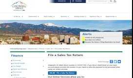 
							         File a Sales Tax Return | Colorado Springs								  
							    