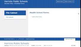 
							         File Cabinet / Health School Forms - Herricks Public Schools								  
							    