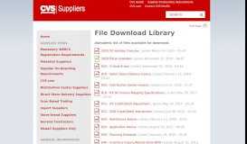 
							         File Download Library | CVS Caremark Suppliers								  
							    
