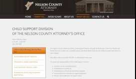 
							         File For Child Support - - Nelson County Attorney								  
							    