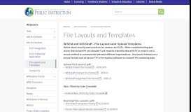 
							         File Layouts and Templates | Wisconsin Department of Public Instruction								  
							    