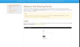 
							         File Sharing Portal - Moticon Portal								  
							    