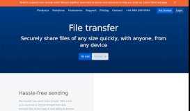 
							         File Transfer: Send Large Files Quickly, Easily & Securely | Box UK								  
							    