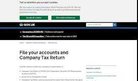 
							         File your accounts and Company Tax Return - GOV.UK								  
							    
