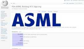 
							         File:ASML Holding N.V. logo.svg - Wikipedia								  
							    