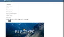 
							         FileJoker.net - Free and Premium Account Review								  
							    