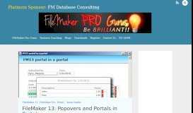 
							         FileMaker 13: Popovers and Portals in Portals - FileMaker Pro Gurus								  
							    