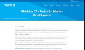 
							         FileMaker 17 - Portals for Master-Detail Layouts - LuminFire								  
							    