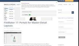 
							         FileMaker 17: Portals for Master-Detail Layouts - Skeleton Key								  
							    