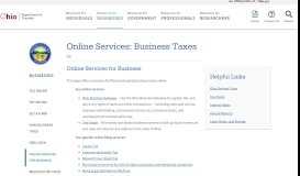 
							         File/Pay Taxes On-line - Ohio Department of Taxation - Ohio.gov								  
							    