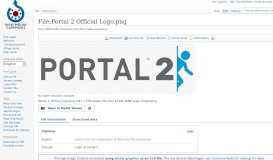 
							         File:Portal 2 Official Logo.png - Wikimedia Commons								  
							    