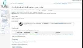 
							         File:Portal2 sfx button positive.m4a - Portal Wiki								  
							    