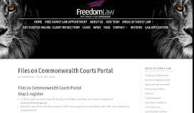 
							         Files on Commonwealth Courts Portal | Freedom Law								  
							    