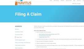 
							         Filing A Claim - Navitus								  
							    