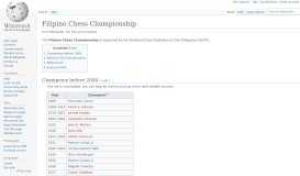 
							         Filipino Chess Championship - Wikipedia								  
							    