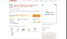 
							         Fillable Online CMSNet User ID Registration - QIES Technical Support ...								  
							    