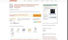 
							         Fillable Online Employee Self Service Access Remotely from ...								  
							    
