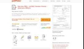 
							         Fillable Online FBO - (eCMS) Vendor Portal - Veterans Affairs Fax ...								  
							    