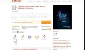 
							         Fillable Online Flex Vendor Portal Access Request Procedure Fax ...								  
							    