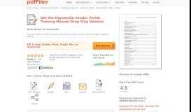 
							         Fillable Online Hayneedle Vendor Portal Training Manual Drop Ship ...								  
							    