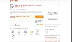 
							         Fillable Online HEALTHeCOMMUNITY Portal 2.0 - HEALTHeLINK Fax ...								  
							    