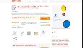 
							         Fillable Online hscsn-net HSCSN Provider Portal Training Guide 2015 ...								  
							    