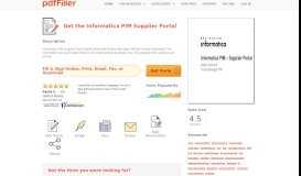
							         Fillable Online Informatica PIM Supplier Portal Fax Email Print - PDFfiller								  
							    