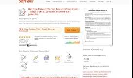 
							         Fillable Online joliet86 Parent Portal Registration Form - Joliet Public ...								  
							    