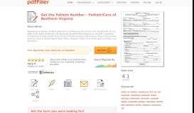 
							         Fillable Online Patient Number - PediatriCare of Northern Virginia Fax ...								  
							    