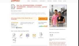 
							         Fillable Online portal adelphi INTERNATIONAL STUDENT ... - PDFfiller								  
							    