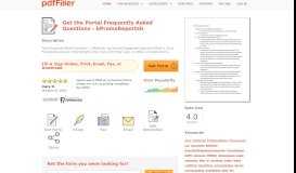 
							         Fillable Online Portal Frequently Asked Questions ... - PDFfiller								  
							    