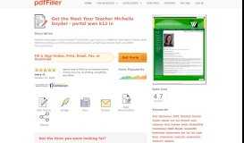 
							         Fillable Online portal wws k12 in Meet Your Teacher Michelle Snyder ...								  
							    