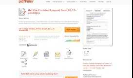 
							         Fillable Online Provider Request Form 09-15-2014docx Fax ...								  
							    