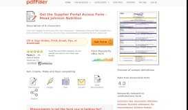 
							         Fillable Online Supplier Portal Access Form - Mead Johnson Nutrition ...								  
							    