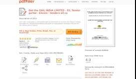 
							         Fillable Online tenders eil co GAIL INDIA LIMITED - EIL Tender portal ...								  
							    