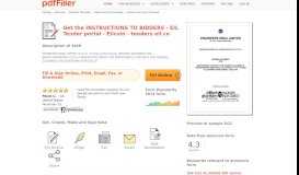 
							         Fillable Online tenders eil co INSTRUCTIONS TO BIDDERS - EIL ...								  
							    