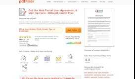 
							         Fillable Online Web Portal User Agreement & Sign-Up Form - Driscoll ...								  
							    