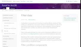 
							         Filter data—Portal for ArcGIS | ArcGIS Enterprise								  
							    