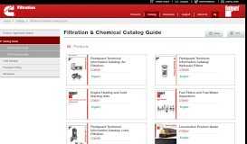 
							         Filtration & Chemical Catalog Guide | Cummins Filtration								  
							    