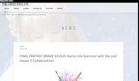 
							         FINAL FANTASY BRAVE EXVIUS Slams into Summer with the Just ...								  
							    