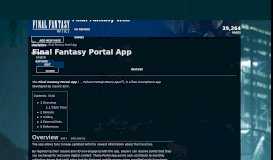 
							         Final Fantasy Portal App | Final Fantasy Wiki | FANDOM powered by ...								  
							    