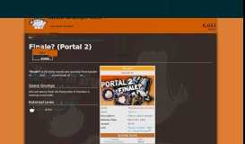 
							         Finale? (Portal 2) | Game Grumps Wiki | FANDOM powered by Wikia								  
							    