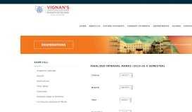 
							         Finalized Internal Marks - VIGNAN's FOUNDATION for SCIENCE ...								  
							    