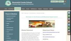 
							         Finance & Business / Department Homepage								  
							    