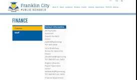 
							         Finance - Franklin City Public Schools								  
							    