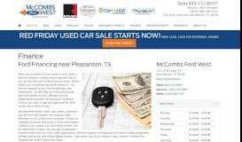 
							         Finance - McCombs Ford West								  
							    