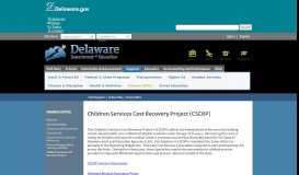
							         Finance Office / Children Services Cost Recovery Project - Delaware ...								  
							    