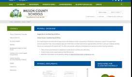 
							         Finance / Payroll - Wilson County Schools								  
							    