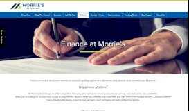 
							         Finance Portal | Morrie's Automotive Group								  
							    